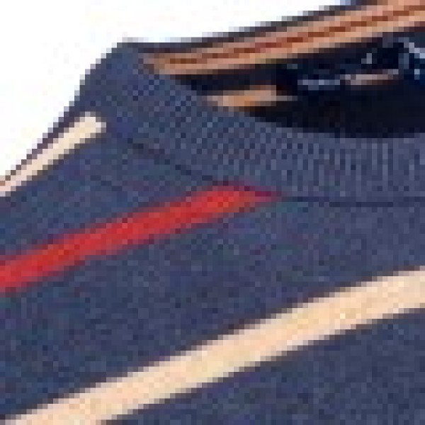 Nautica ανδρική πλεκτό πουλόβερ με ριγέ σχέδιο και κεντημένο λογότυπο1