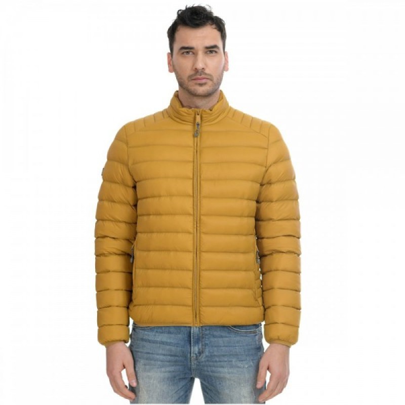 Biston ανδρικό κοντό μπουφάν ultra light  Mustard 43-201-0071