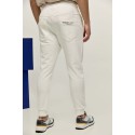Edward Jeans Παντελόνι Φόρμας με Λάστιχο Off White Rimon-S22 Pants1