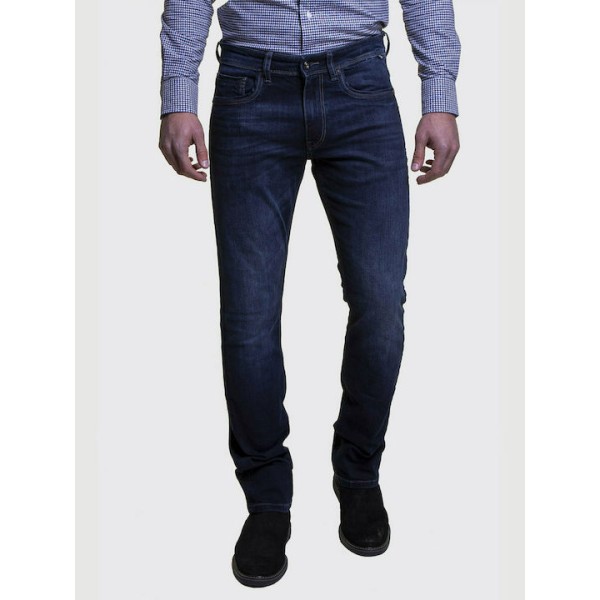 Nautica Ανδρικό Παντελόνι Τζιν με Slim Εφαρμογή Navy Μπλε1