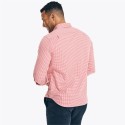  Nautica Ανδρικό πουκάμισο ριγέ Classic Fit W25003 Κόκκινο1