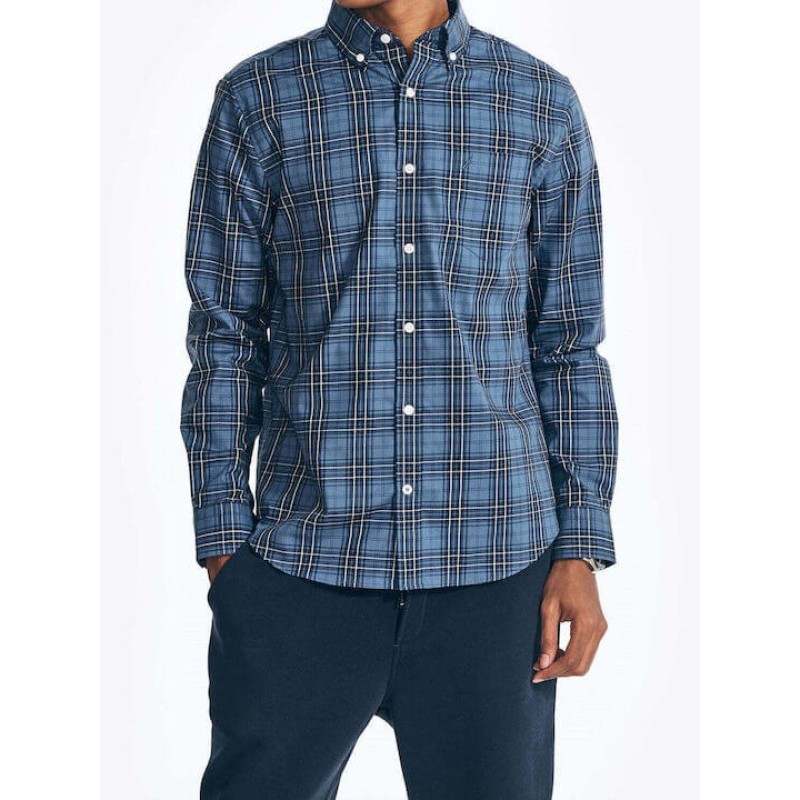 ΠΟΥΚΑΜΙΣΟ ΑΝΔΡΙΚΟ NAUTICA ΜΠΛΕ 1