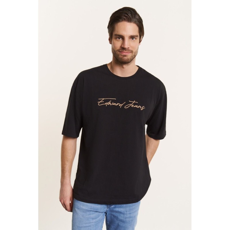 T-SHIRT ΑΝΔΡΙΚΟ EDWARD ΜΑΥΡΟ1