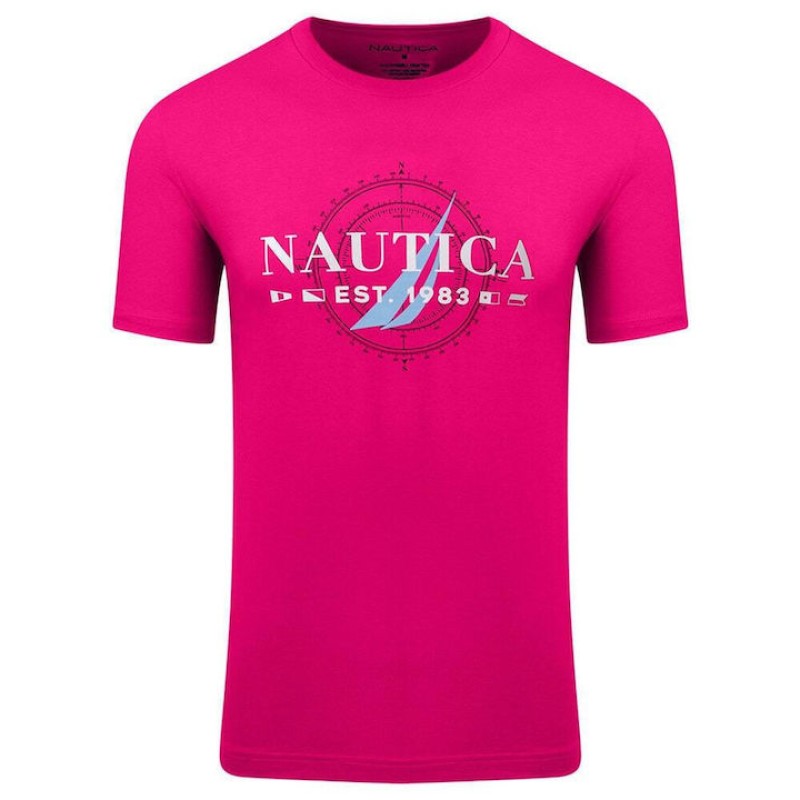 T-SHIRT ΑΝΔΡΙΚΟ NAUTICA ΦΟΥΞΙΑ1