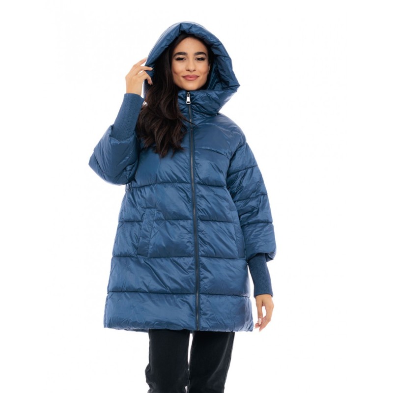 Biston fashion γυναικείο ντεμί πανωφόρι Navy1