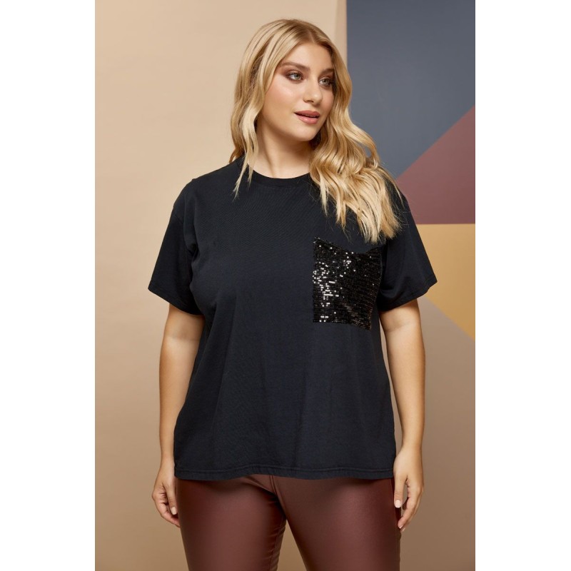 Edward Jeans Κοντομάνικη Μπλούζα με τσέπη Odette/Ultd Top 1